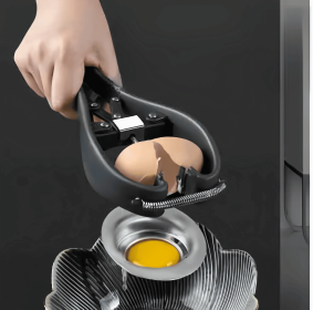 Chicken Egg Separator Tool - Stainless Steel Hand-Held Yolk Remover Tool - Eggshell Cutter Kitchen Gadget