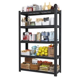 72"H 5-Tier Adjustable Heavy Duty Shelving Metal Mesh Storage Rack (2000 Lbs Loading Capacity) - Metal Shelf Organizer for Pantry, Garage