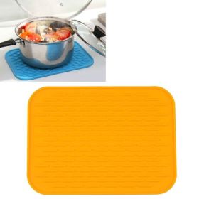 Household European Pot Pad Table Waterproof Phone Pad (Color: Orange, Type: Insulation Mat)