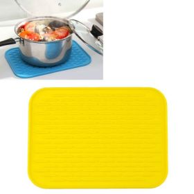 Household European Pot Pad Table Waterproof Phone Pad (Color: Yellow, Type: Insulation Mat)