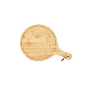 Bamboo Hot Pot Wooden Board Tableware Beef And Lamb Meat Tray (Color: Natural, Options: Circular 3624)