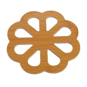 Anti-scalding Bamboo Insulation Table Mat Coaster for Home (Color: Natural, Type: StyleB)